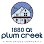 1880 at Plum Creek logo